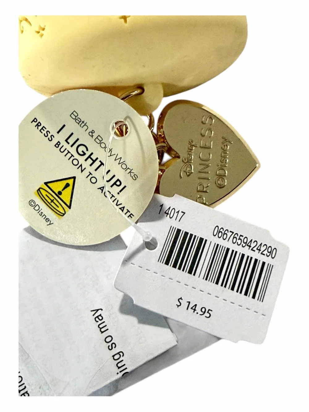 Bath & Body Works NWT Rapunzel Light Up Lantern. Yellow. Sanitizer Not Included.